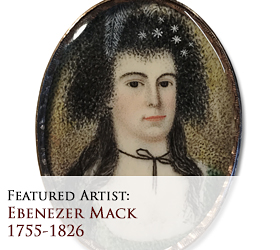 Biographical article on Ebenezer Mack, early American miniature portrait painter